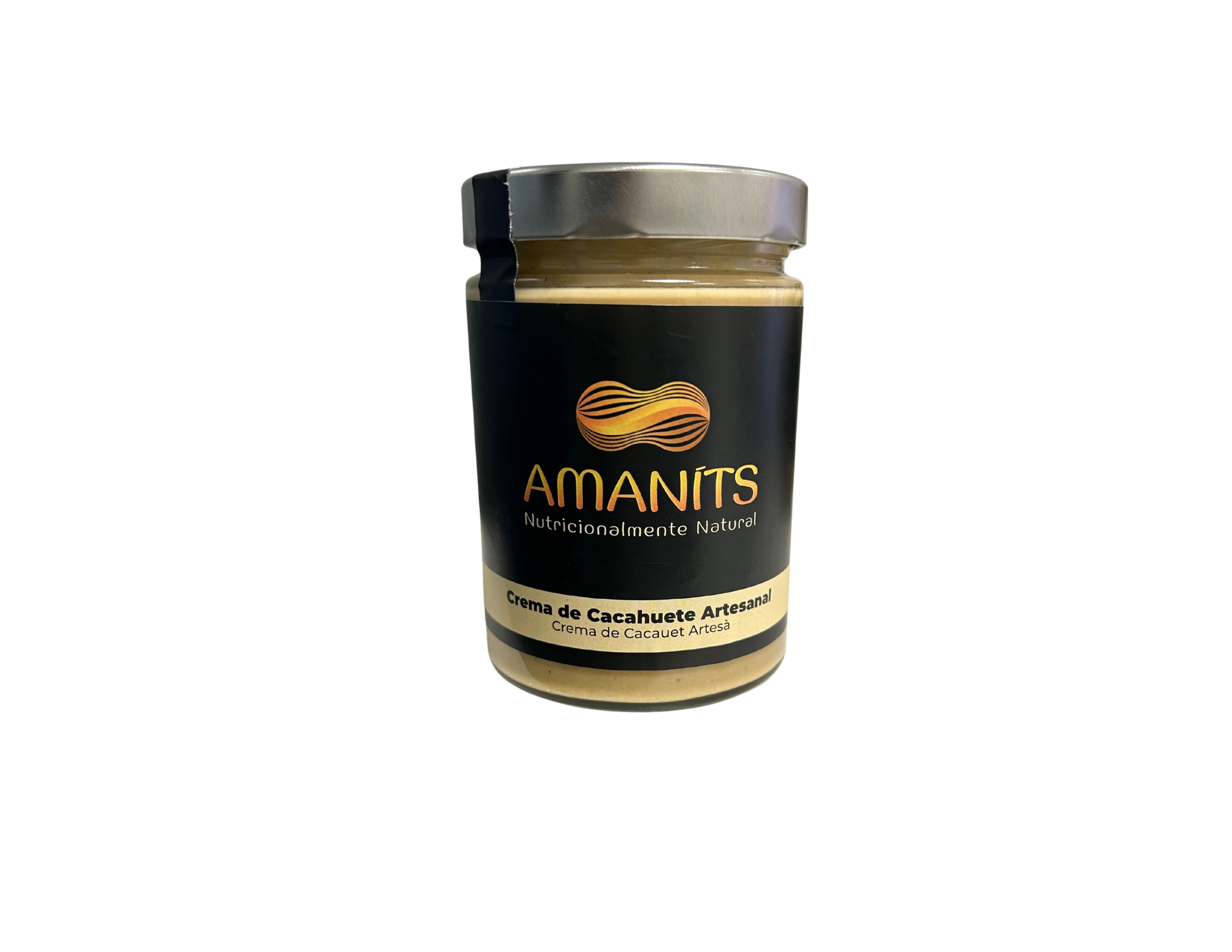 🥜 AMANÍTS · Crema de Cacahuete 100% Natural · 525 g