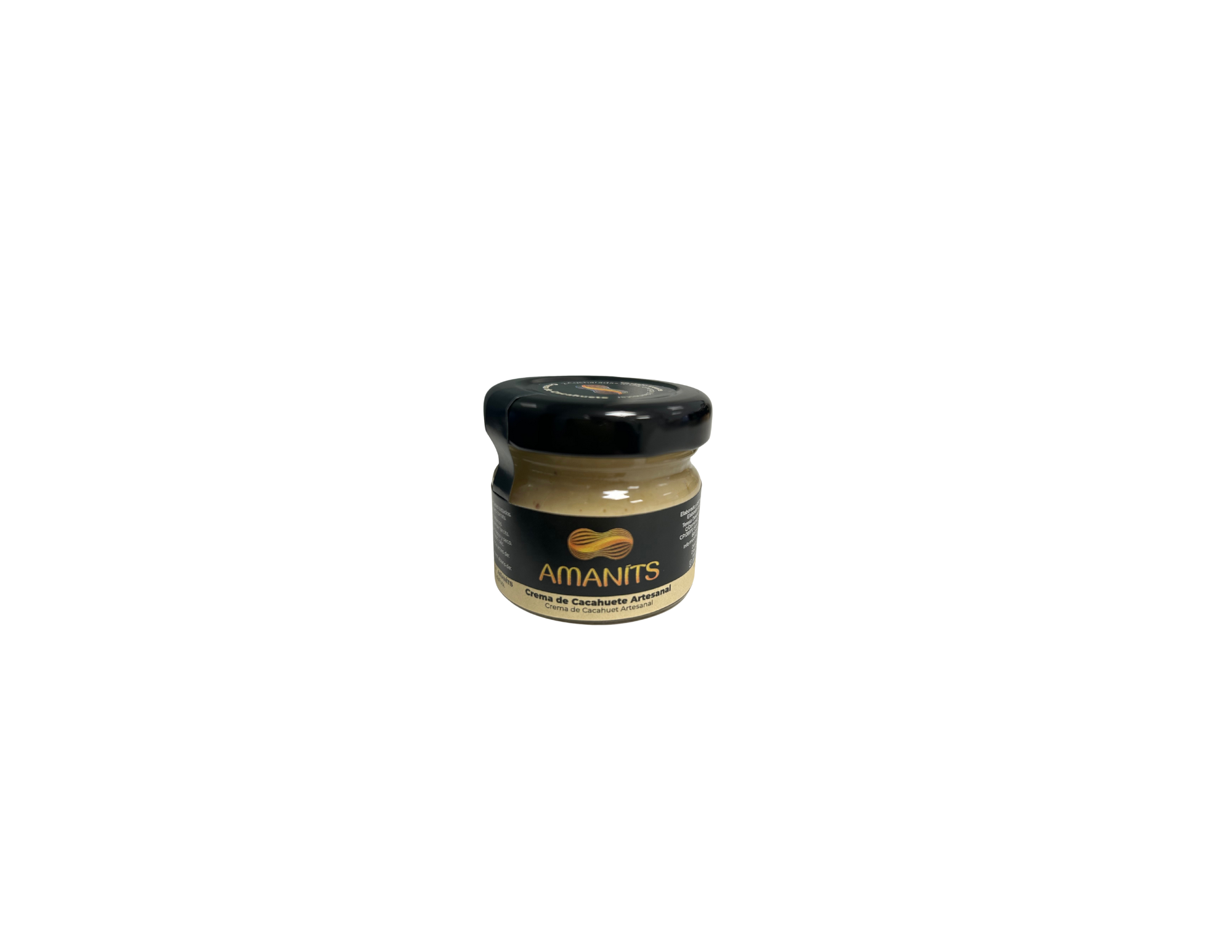🥜 MINIS AMANITS · Crema de Cacahuete 100% Natural · 30 g